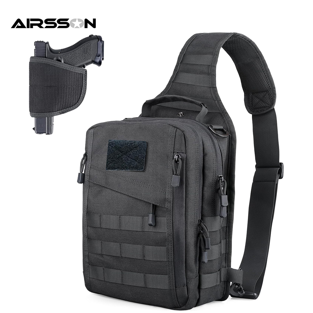 Edc Concealed Carry Sling Bag - Tas ransel selempang taktis, sarung Pistol