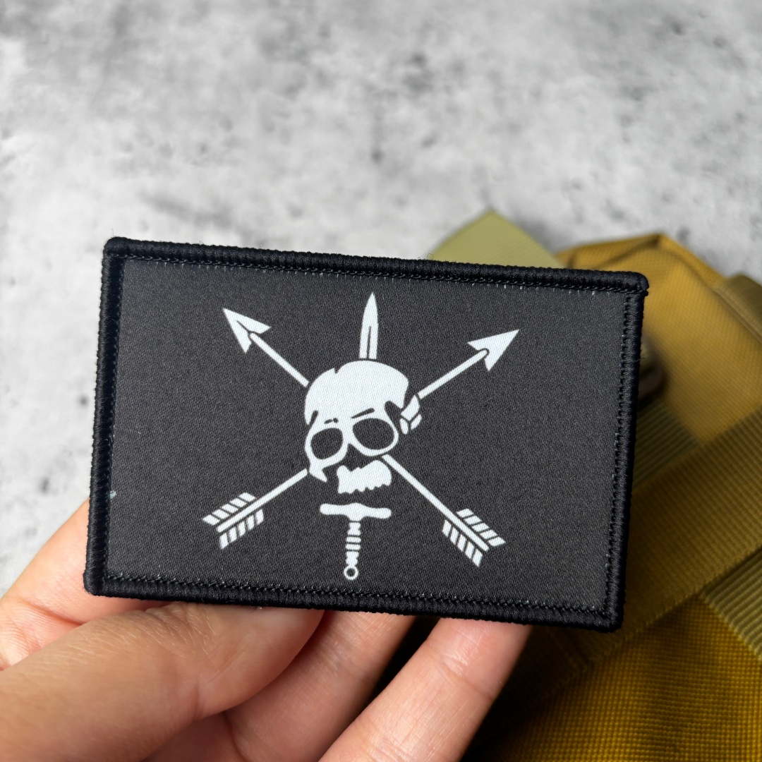 Edc Everyday Carry Knives - Patch Taktis Berbentuk Tengkorak dan Panah
