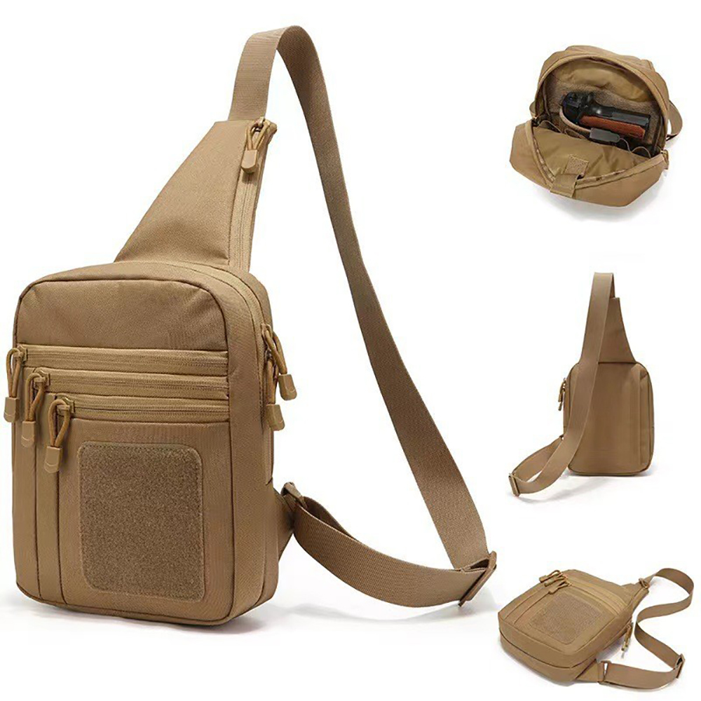 Edc Concealed Carry Sling Bag - Tas Pistol Taktis, Sarung Pistol Tersembunyi,