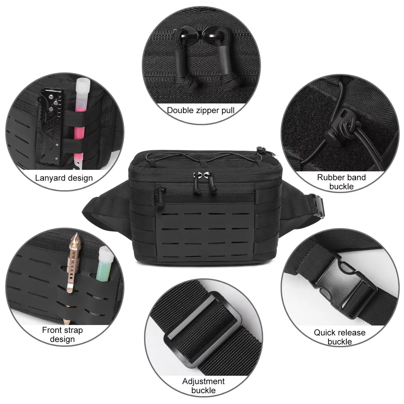 Tas Pinggang Taktis untuk Meny - Edc Carry Fanny Pack ulasan dan harga