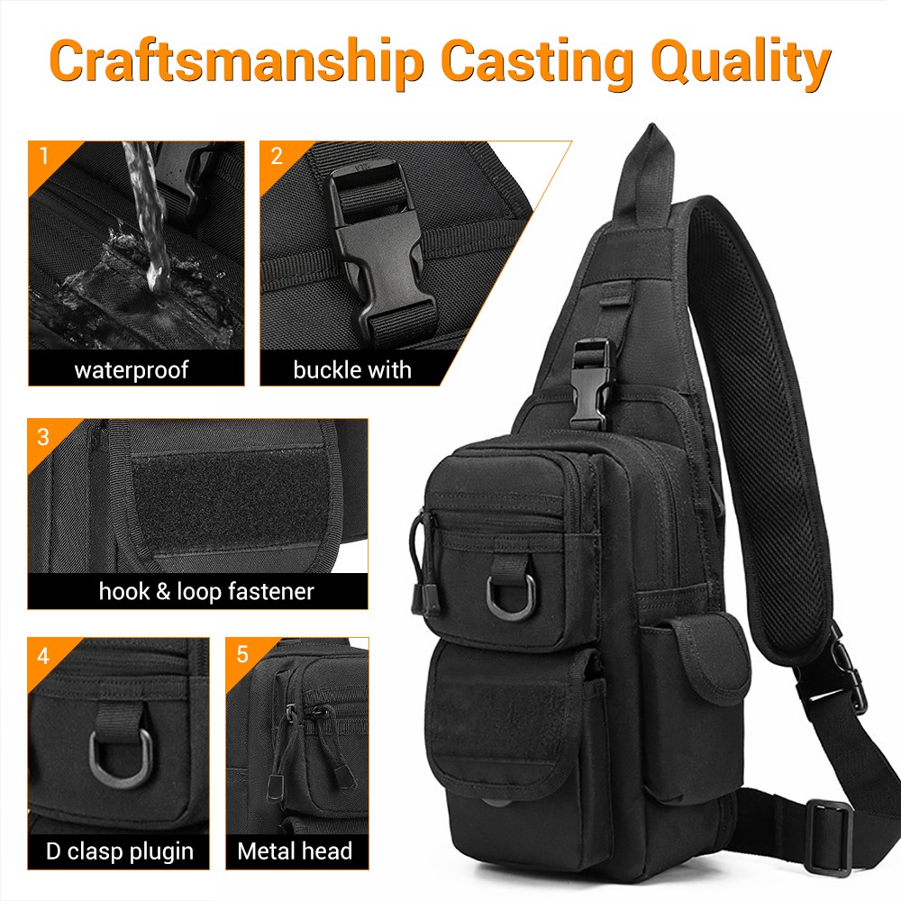 Tas Pistol taktis, Sarung Pist - Edc Concealed Carry Sling Bag ulasan dan harga