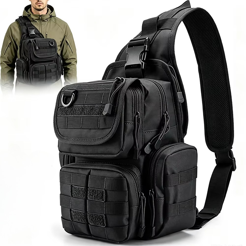 Tas Pistol Taktis untuk Menyim - Edc Concealed Carry Sling Bag ulasan dan harga