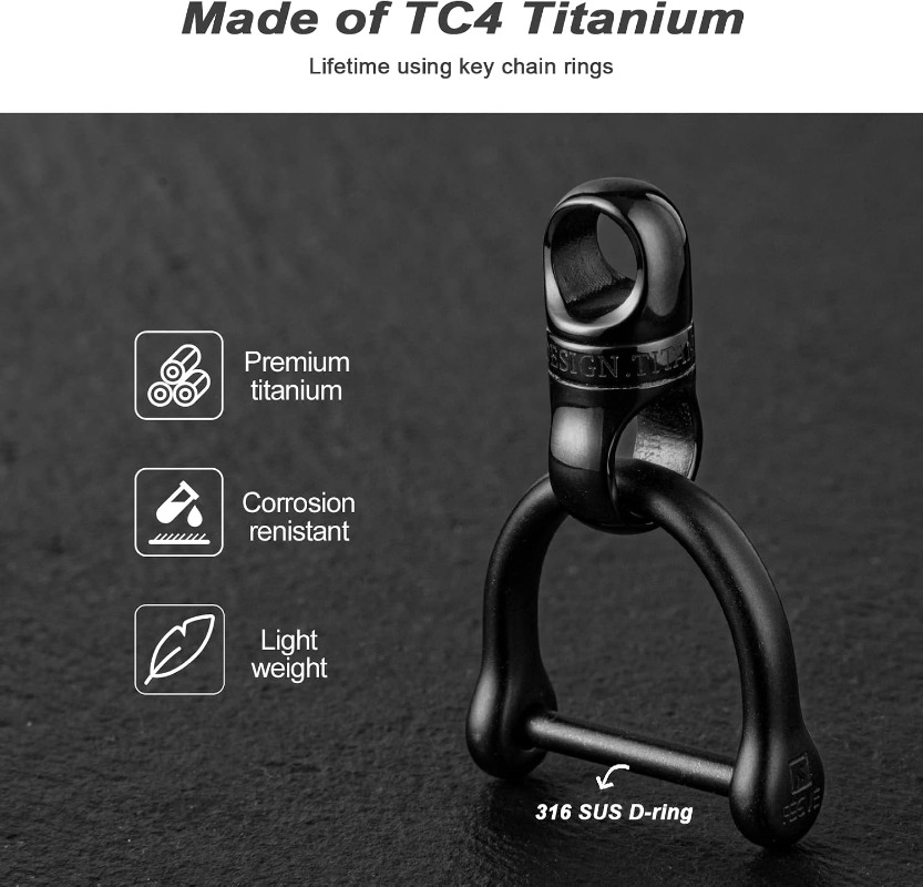 Gantungan Kunci Titanium denga - Edc Carry Clip ulasan dan harga